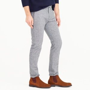 Twill H crew slim stretch grey pants 32x34